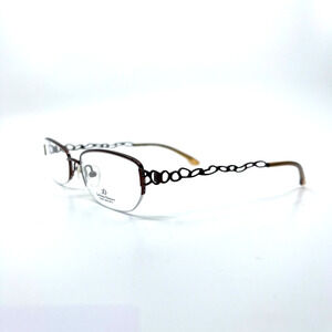 Catherine Deneuve CD-246 GLD Eyeglasses Frames Gold Half‎ Rim 52-17-140 H6423